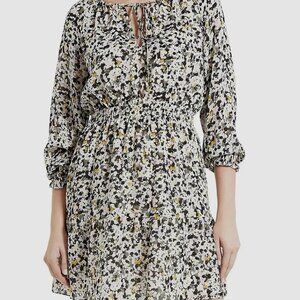 Theory Floral Silk Crepe Dress
